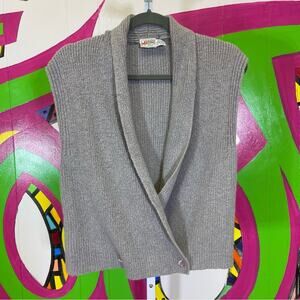 Crazy Horse, Silk Angora Rabbit Hair Blend Knit Sweater Vest Size similar to S/M